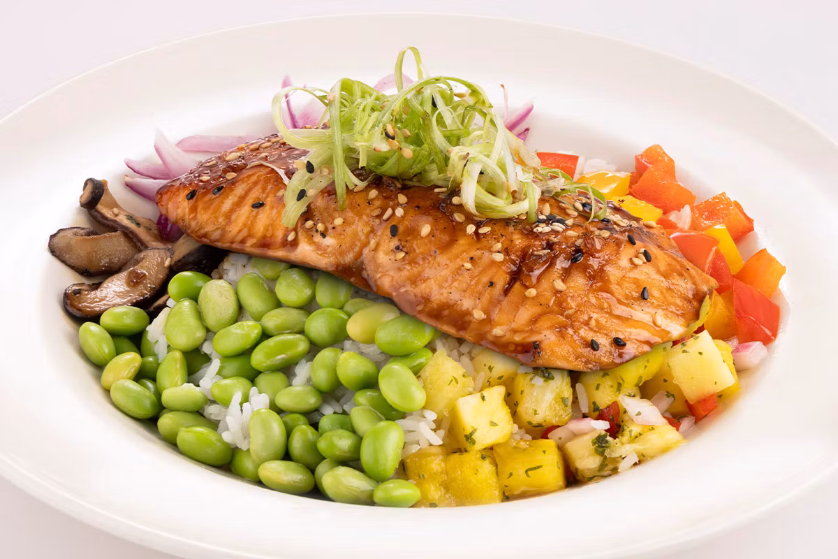 Teriyaki Salmon Bowl - The Cheesecake Factory Menu Prices 2026